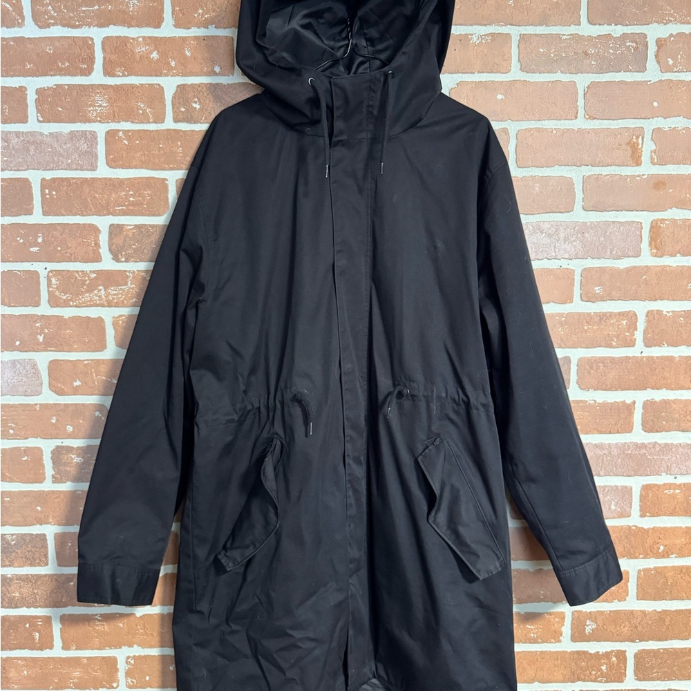 Men's H&M Black Hooded Jacket